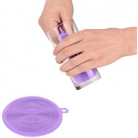 JsdMart Silicone Dish Scrubber Sponge Mildew Free, Non Stick, Heat